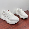 Moncler White Chunky Sole Sneakers — hero