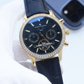 Vacheron Constantin Blue Gold Black Dial Strap Watch — hero