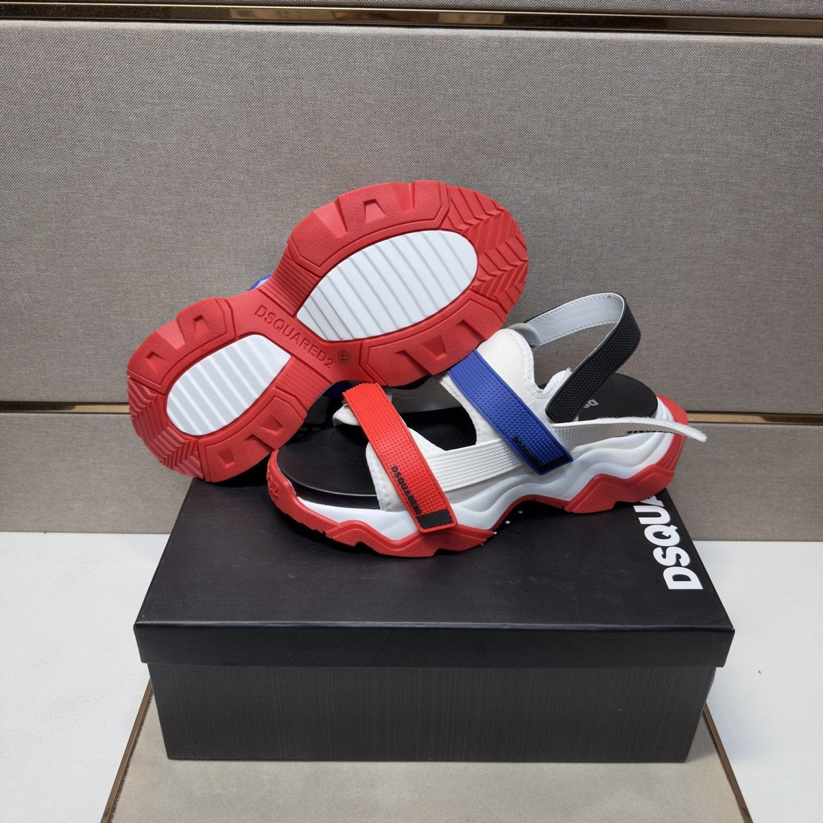 DSQUARED2 Multi-Strap Sport Sandals — back