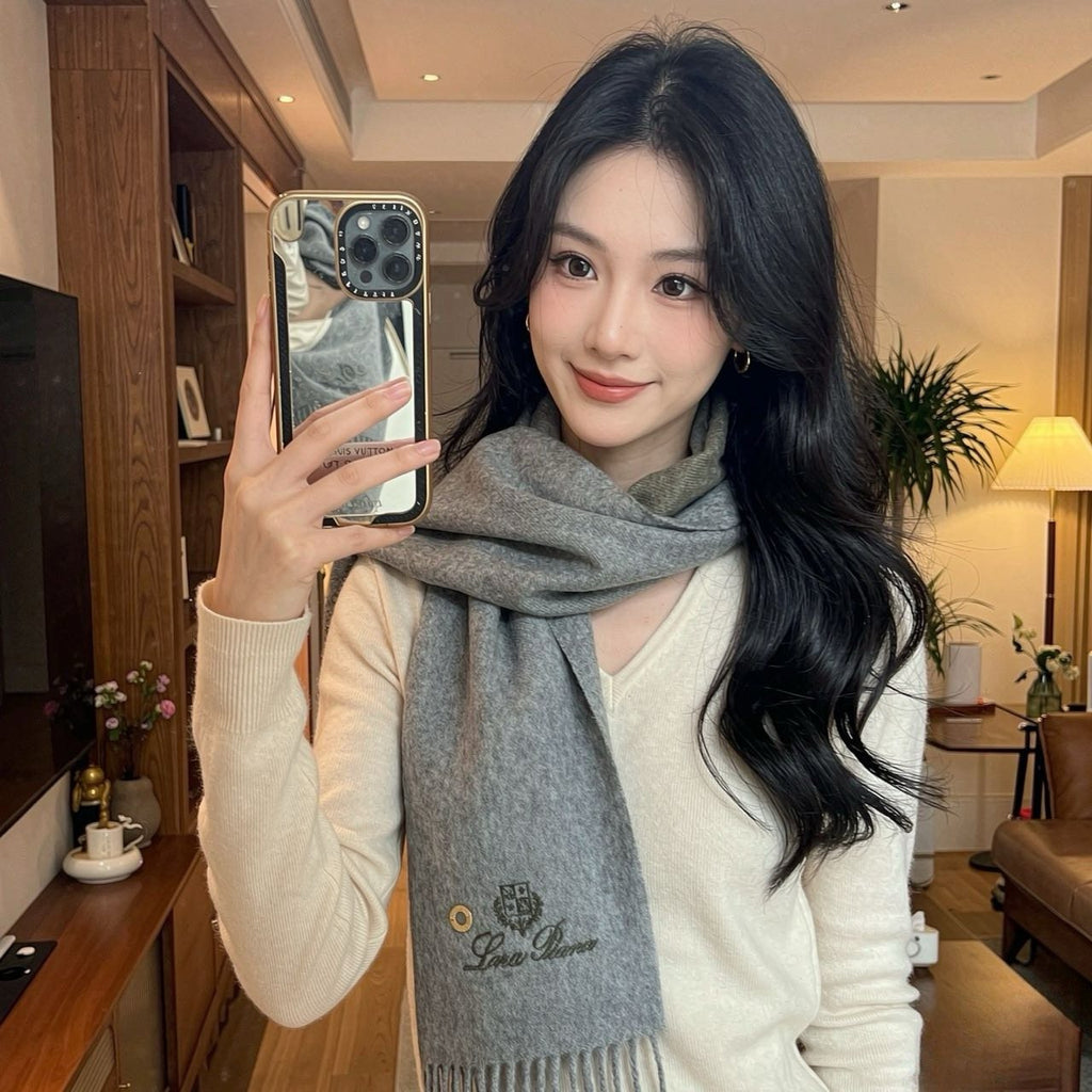 Loro Piana Reversible Fringed Scarf — hero