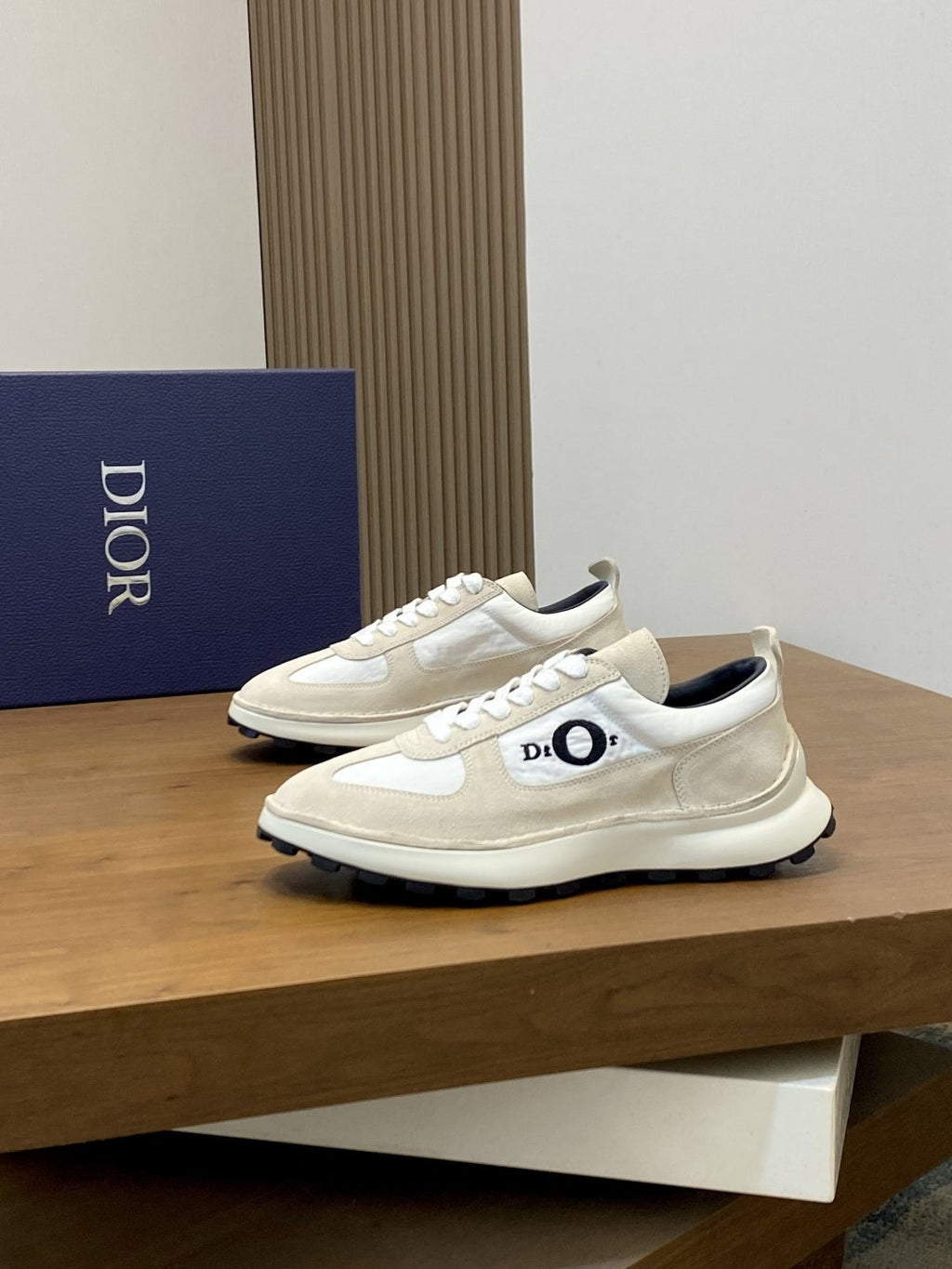 Dior Paneled Low-Top Sneakers — front