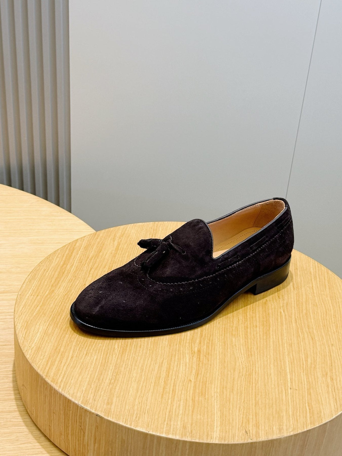 Loro Piana Suede Tassel Loafers — front