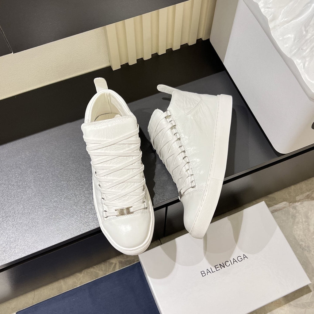 Balenciaga High-Top Lace-Up Sneakers — front